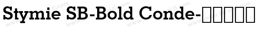 Stymie SB-Bold Conde字体转换